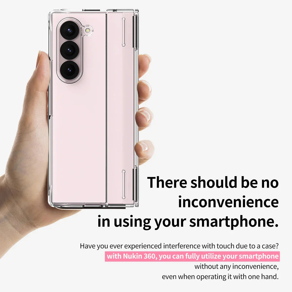 Araree Samsung Z Fold 6 Nukin 360 Case - Clear - Tashqila Araree Samsung Z Fold 6 Nukin 360 Case - Clear - Tashqila